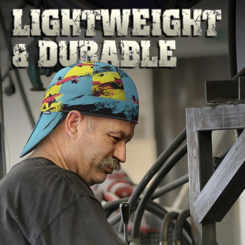 Bay Style Welding Cap 7-1/4", Heat-Resistant Reversible Durable