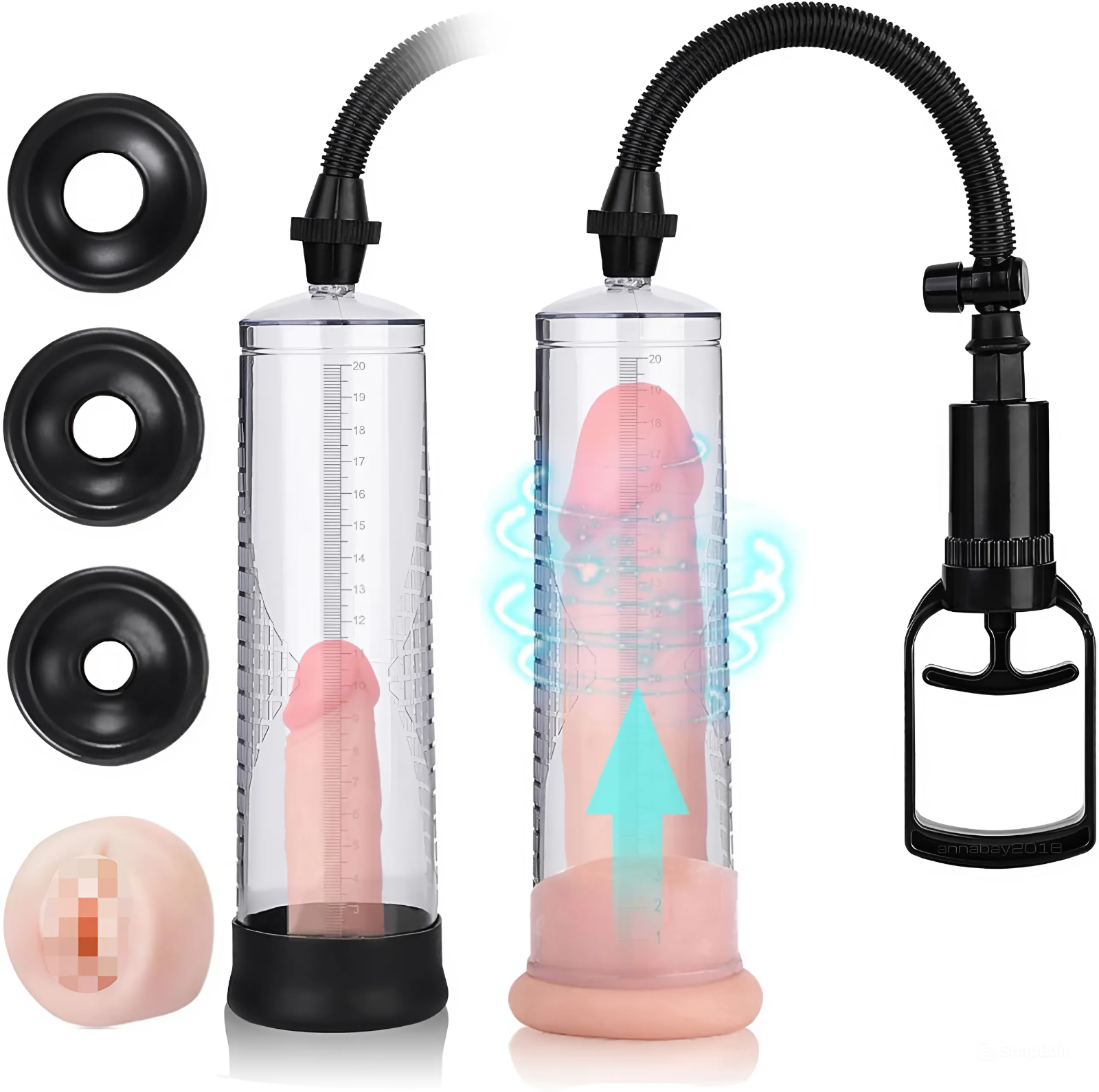 Vacuum Penis Extend Pump for Male Enhancement Erectile Enlargement Enlarger Toy