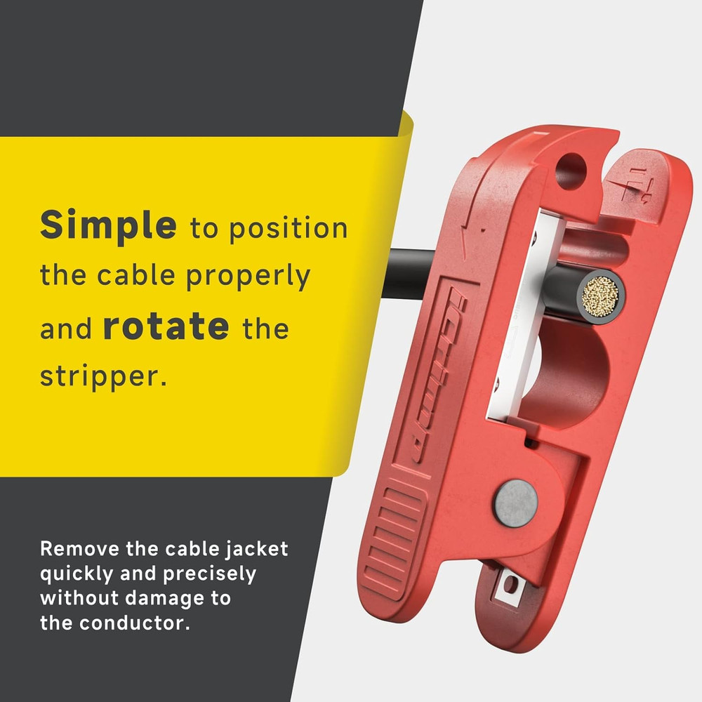 round Cable Stripper for AWG 12 to 4/0, Adjustable Cable Jacket Stripper,Wire St
