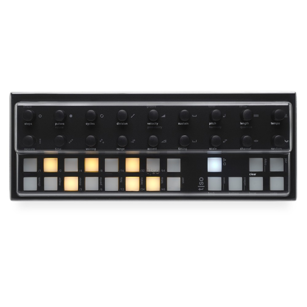 Torso Electronics T1 Algorithmic Sequencer, Black + T1PC Decksaver