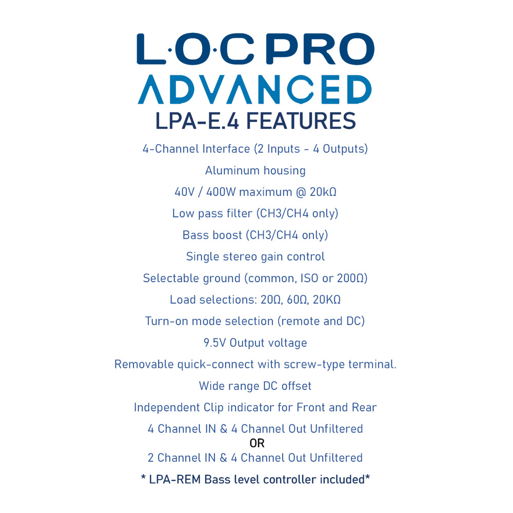 PAC Amplifier Integration Solution for 2018-2024 Non-Amp Ford LPHFD31+LPA-E.4