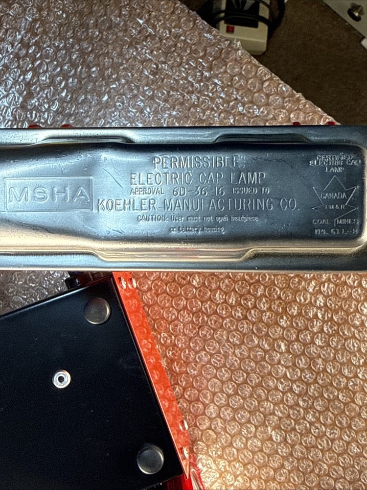 Koehler Wheat Permissible LED Mining Headlamp + Charger READ