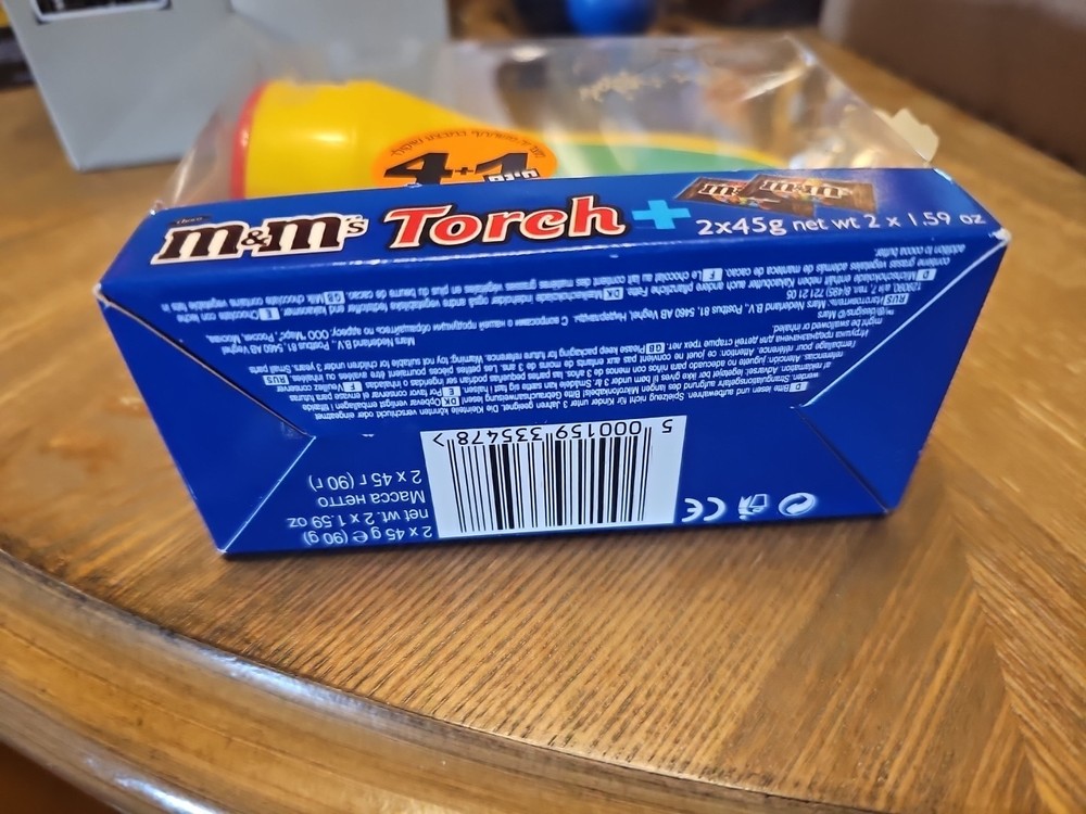 M&M's Torch flashlight with candy