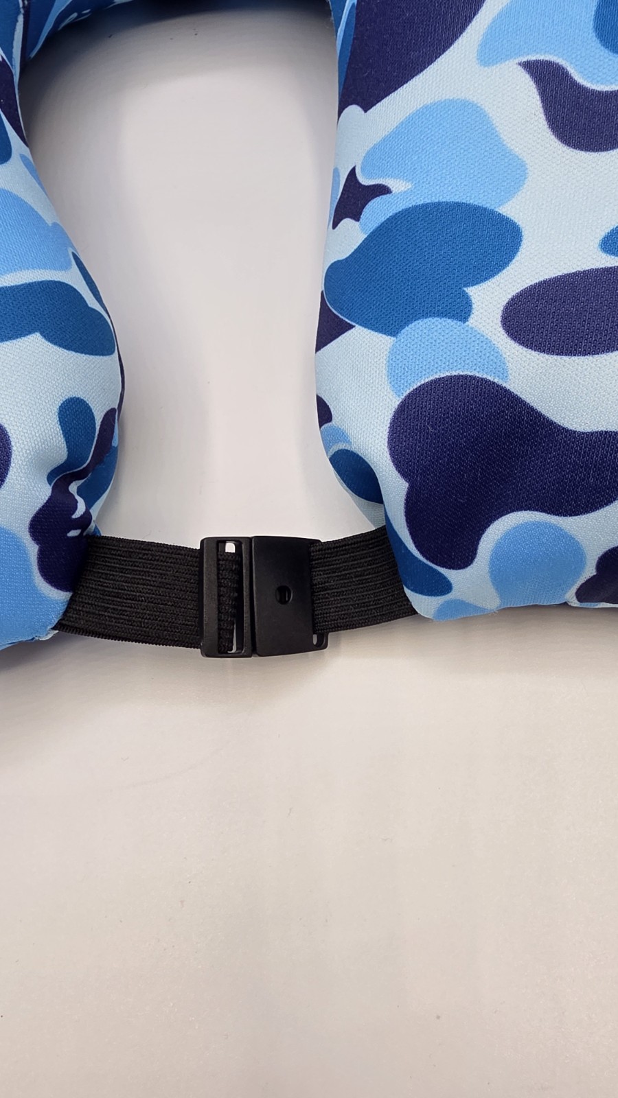 A Bathing Ape BAPE Travel Pillow Blue Camo Authentic USED