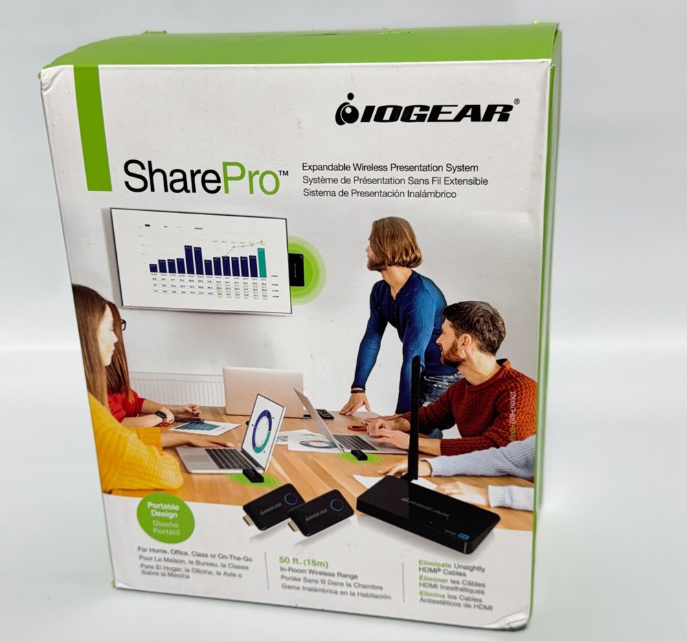 IOGEAR SharePro Expandable Wireless Presentation System GWHD101KIT