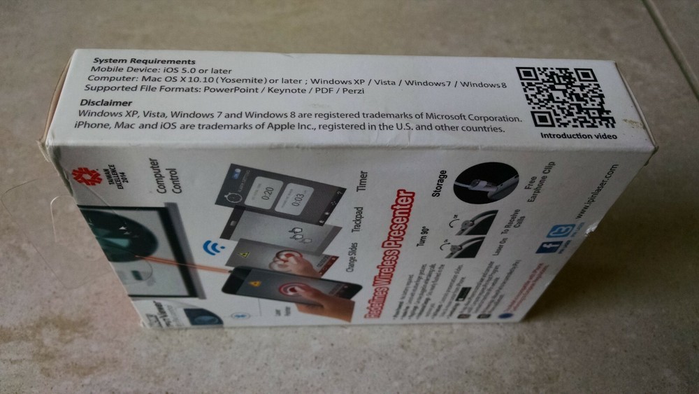 iPin mobile powered laser presenter_professional_for iPhone 6Plus/6S Plus_NIB