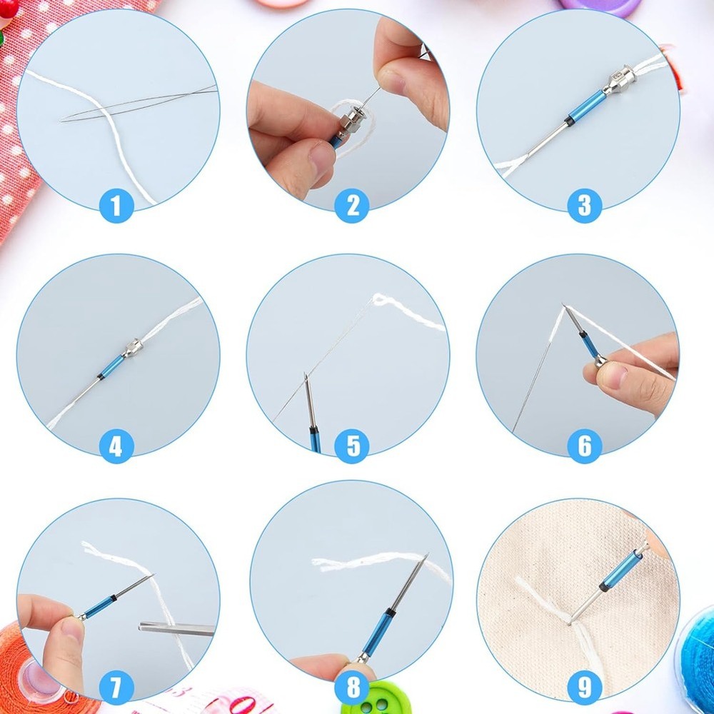10 Pcs Punch Needle Kit Adjustable Punch Needle Tool 7 Size Punch Needle7821