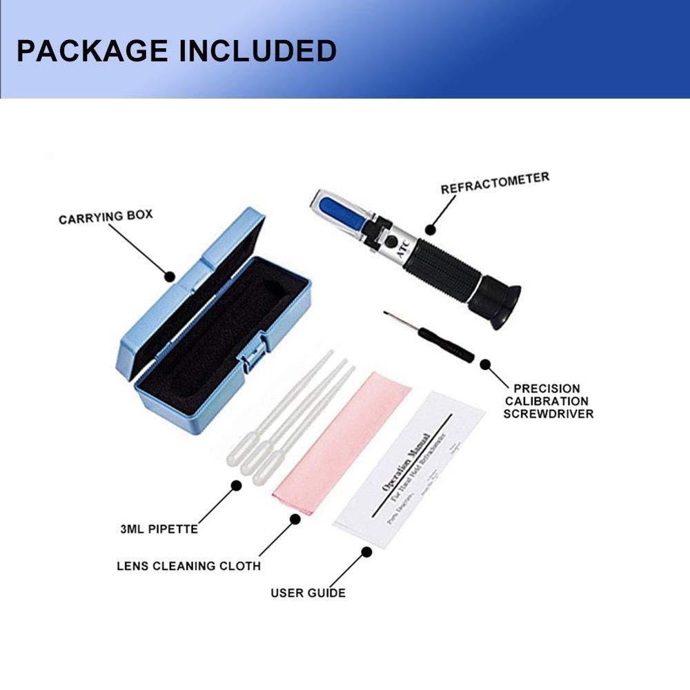 Brix Refractometer with ATC - Hobein Digital Handheld for Beer...