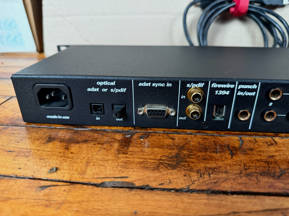 MOTU 828 MK1 Firewire Audio Interface Rack Mount with Cables Tested Working
