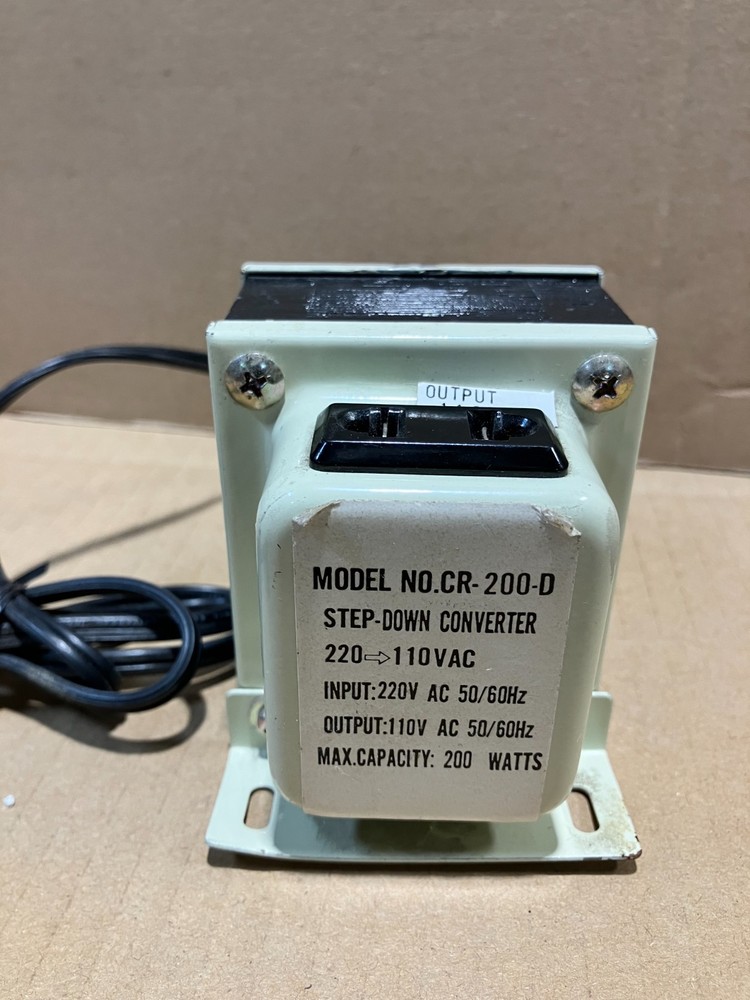 220-110V Step down converter model No.CR-200-D