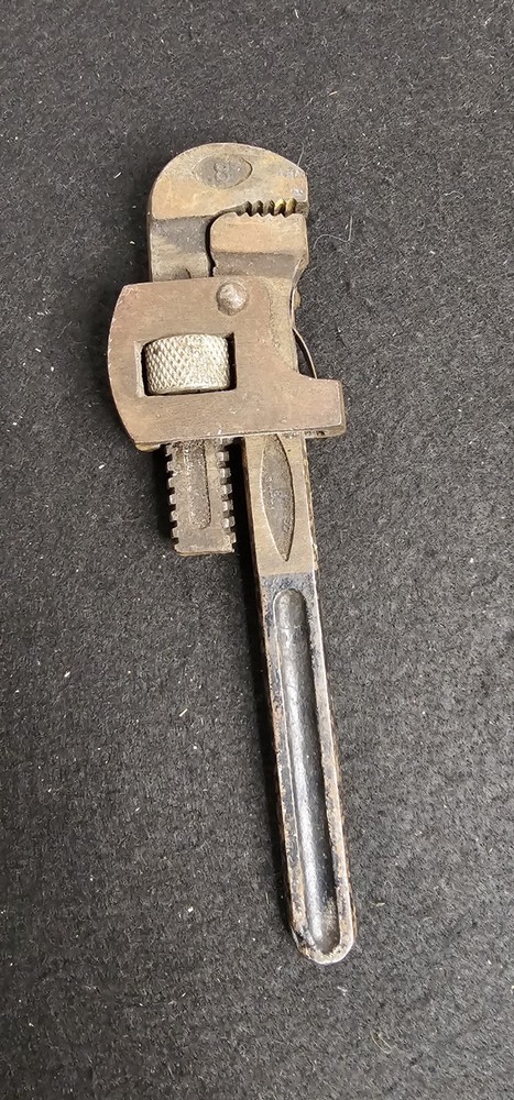 Vintage Worth 8 Inch Pipe Wrench Stillson Pattern