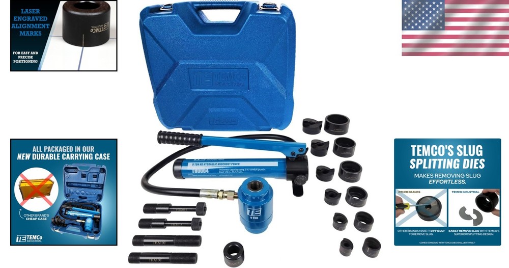 Professional Hydraulic Punch Tool - Conduit Cutter with Alignment Precision