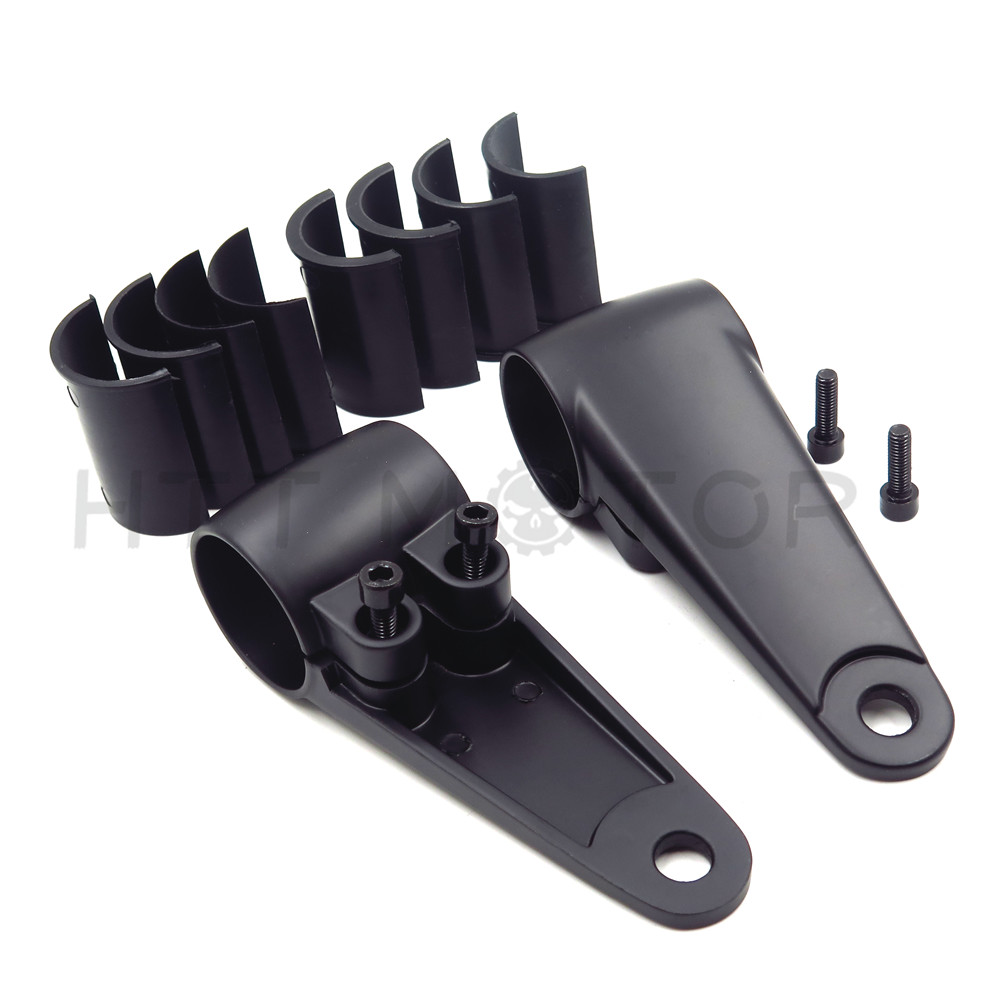 35/39/41mm Motorcycle Headlight Mount Bracket Fork Ear Aluminum For Cafe Racer