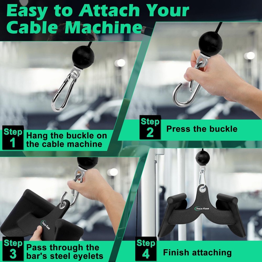 LAT Pulldown Attachments LAT Pull Down Bar Cable Machine Attachment Home Gym ...