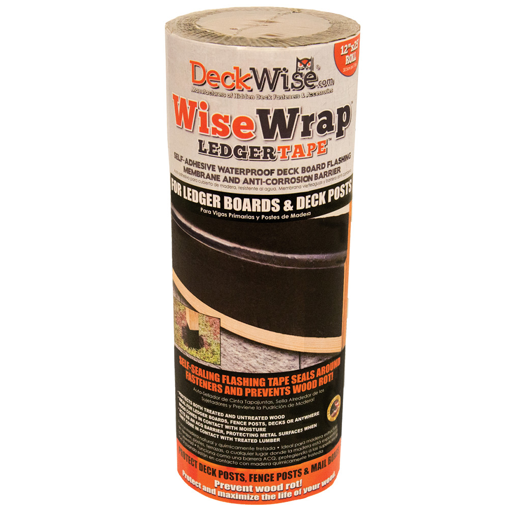 Deckwise Ledger Tape, Waterproof Deck Flashing Tape, 12" x 25' Roll