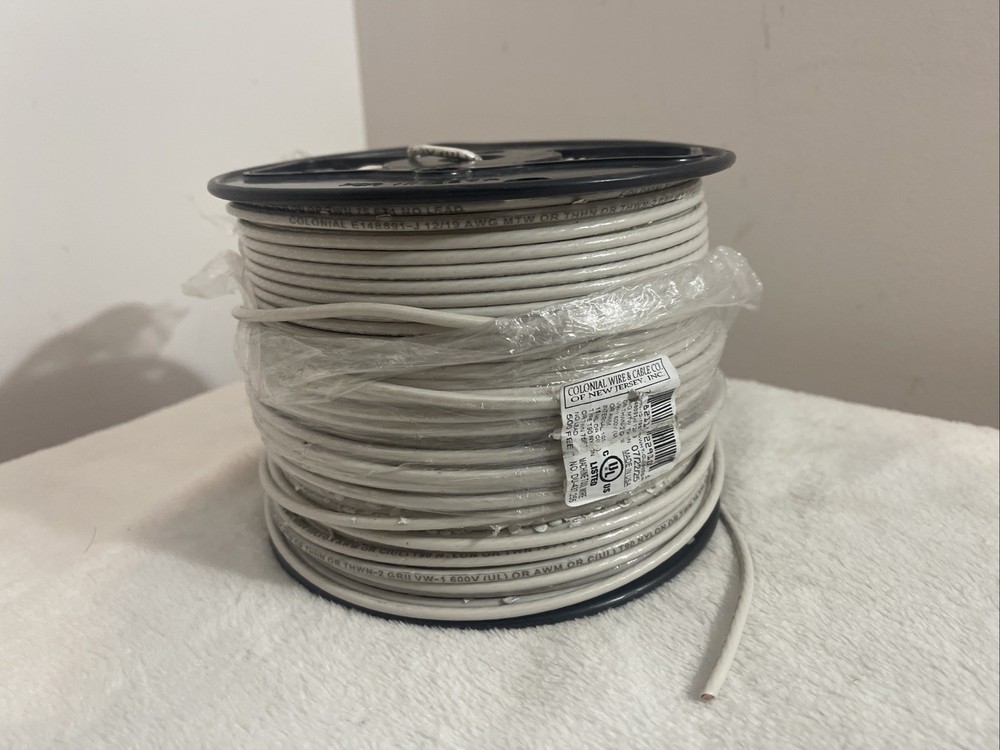 Colonial Wire & Cable Machine Tool Wire White 500 FT DU-437.256