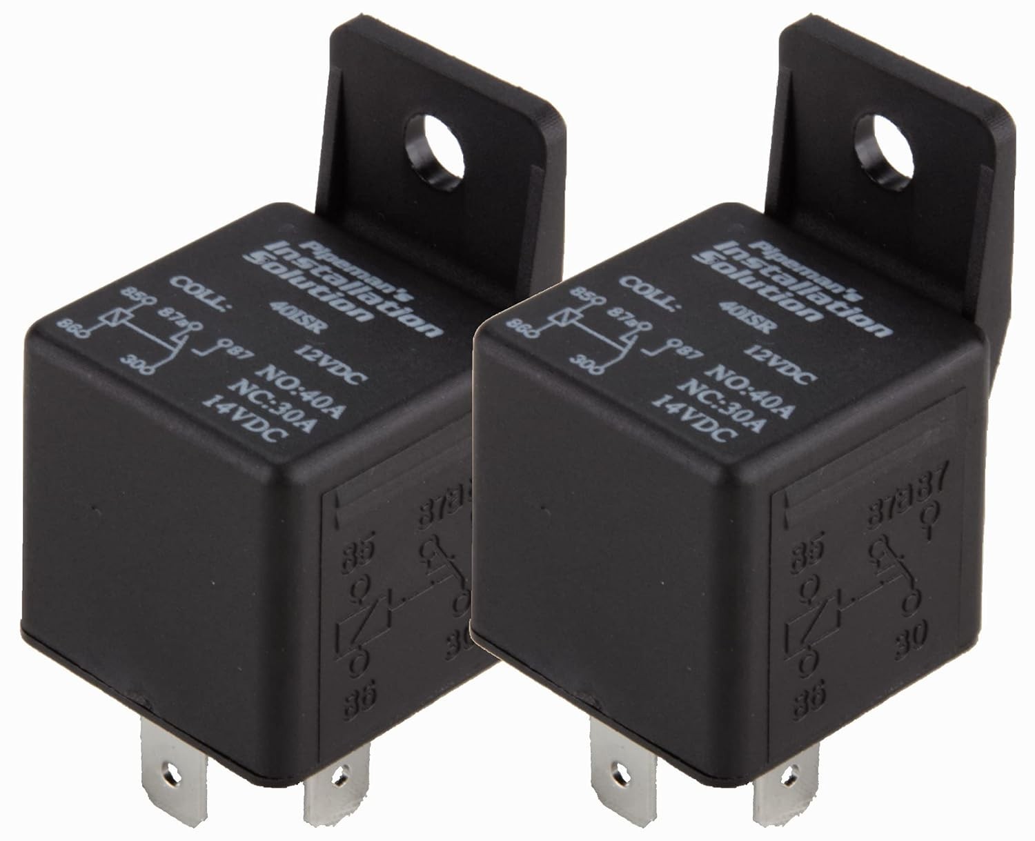 5 Pack Audiopipe 12 Volt 5 Pin SPDT 30 - 40 Amp Relay Sealed Auto Car Truck