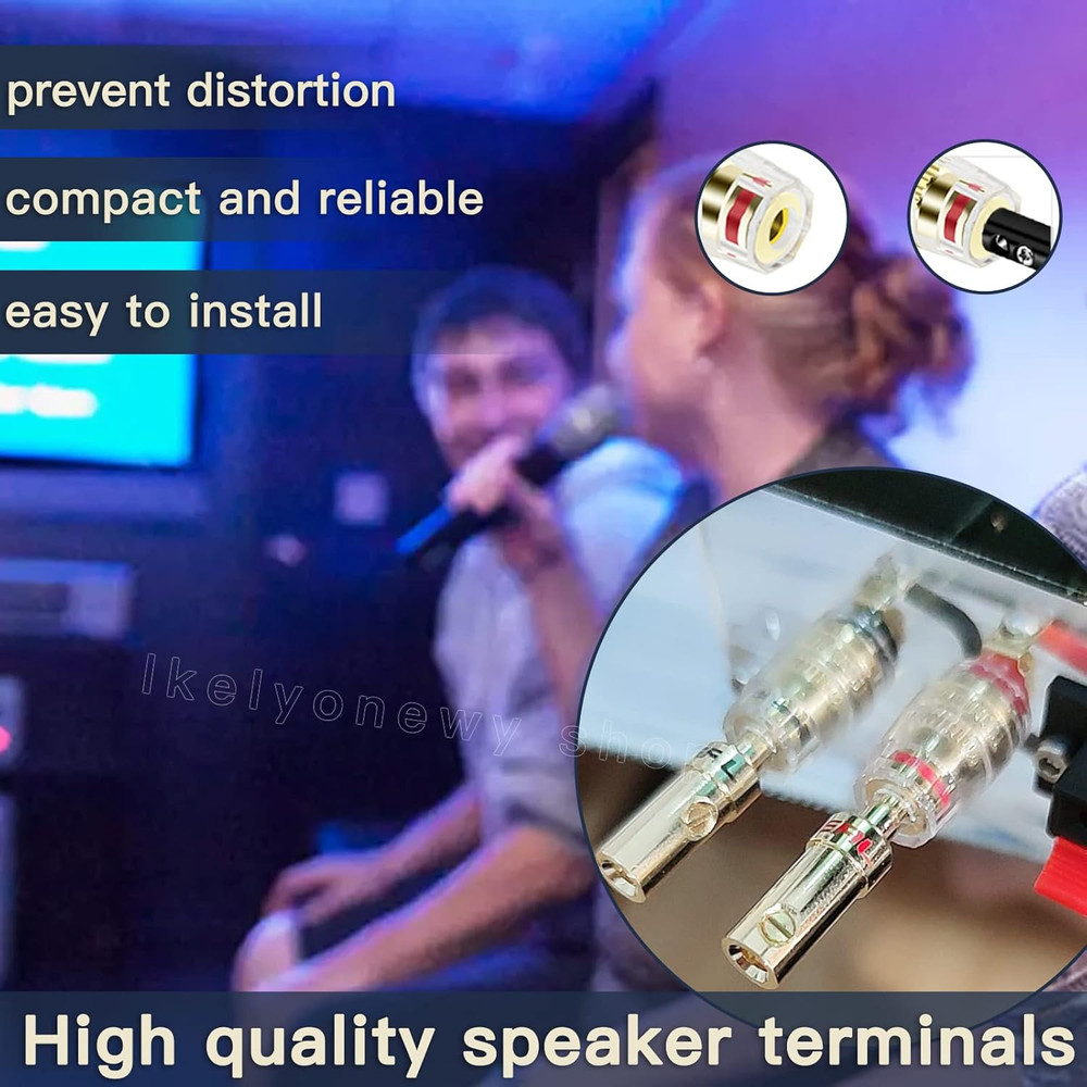 Speaker Binding Post Copper Plug Sockets 4Mm Binding Post Amplifier Speaker Term