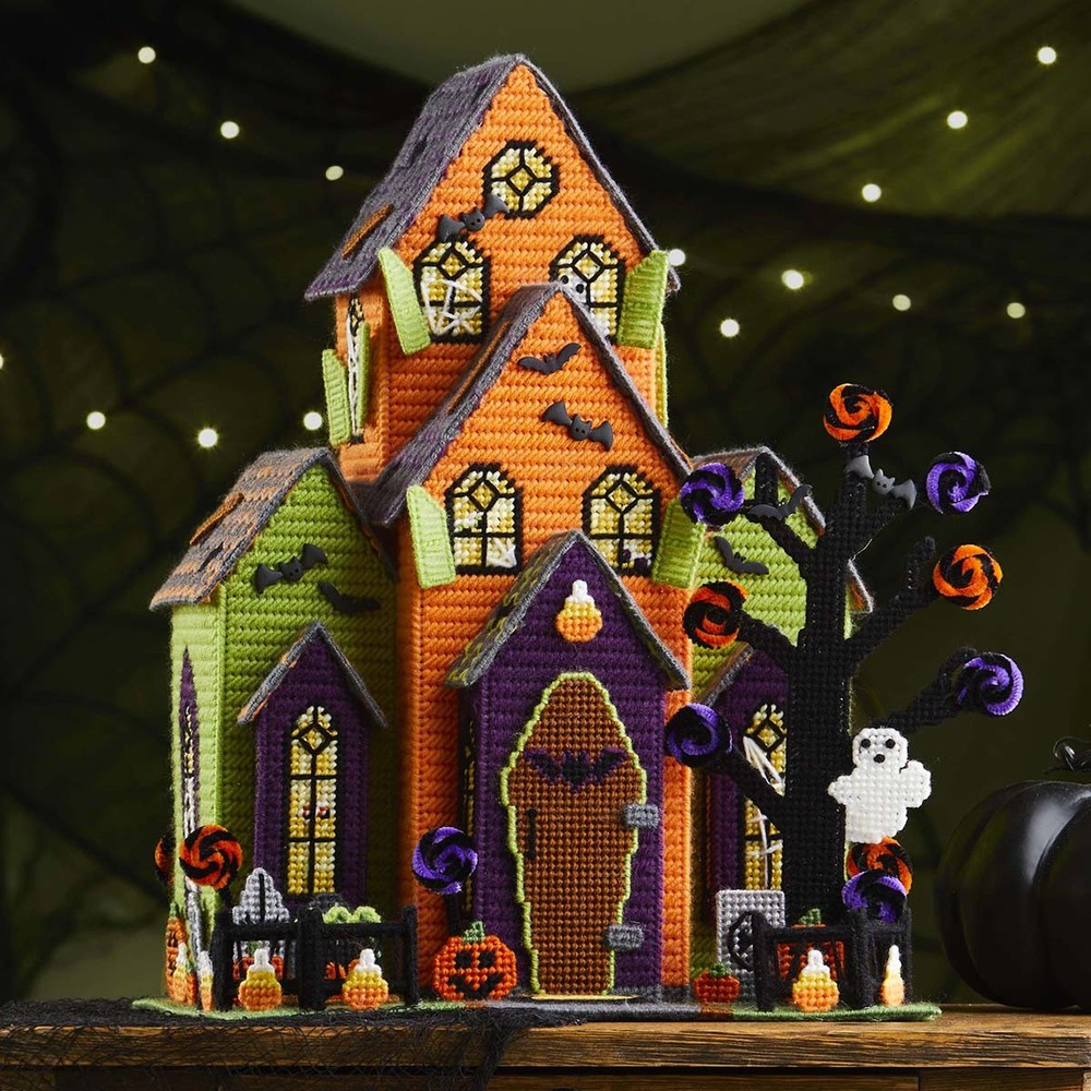 Herrschners® Haunted Manor Plastic Canvas Kit