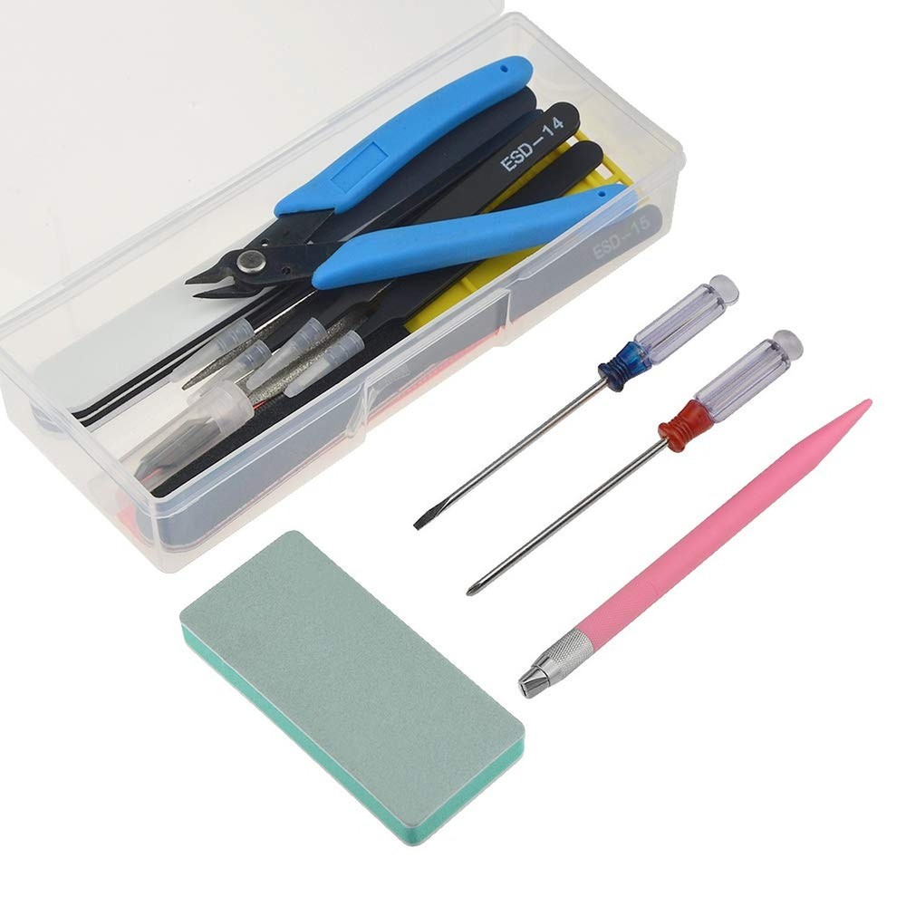WMYCONGCONG 29 PCS Model Tool Kit Modeler Basic Tools Craft Set Hobby Buildin...