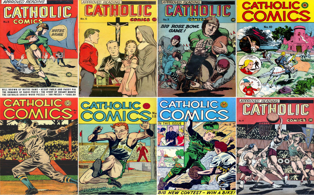 1946 - 1947 Catholic Comic Book Package - 9 eBooks on CD