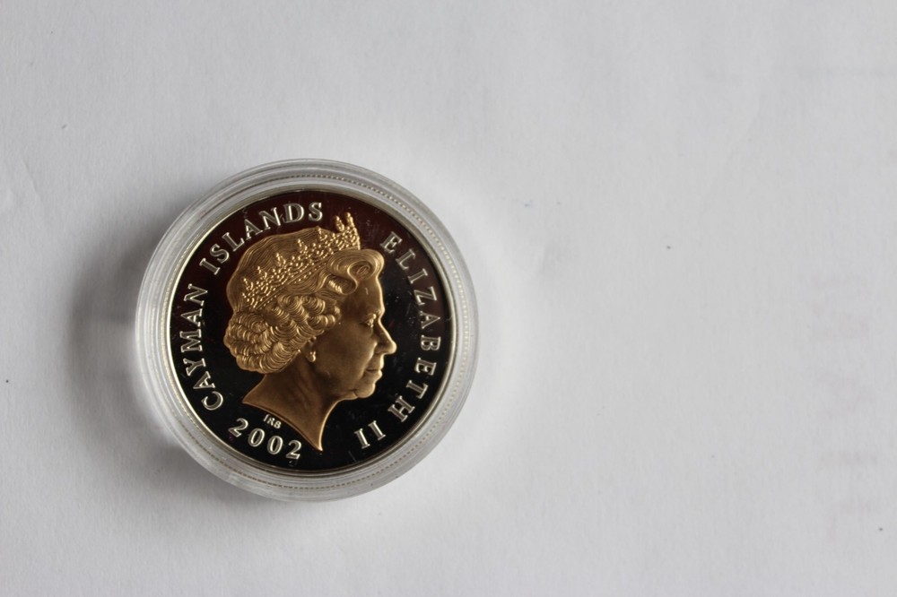 2002 CAYMAN ISLANDS 2 DOLLARS SOLVER PROOF COIN