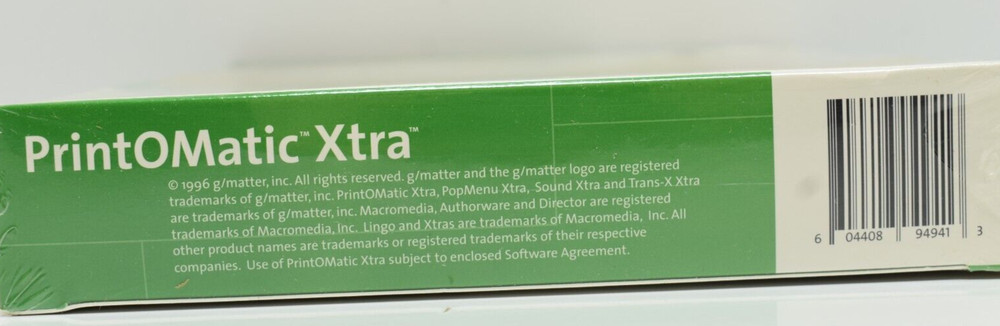 Vintage PrintOmatic Xtra Big Box Printer Software 1996 CD-ROM Mac/Win New Sealed