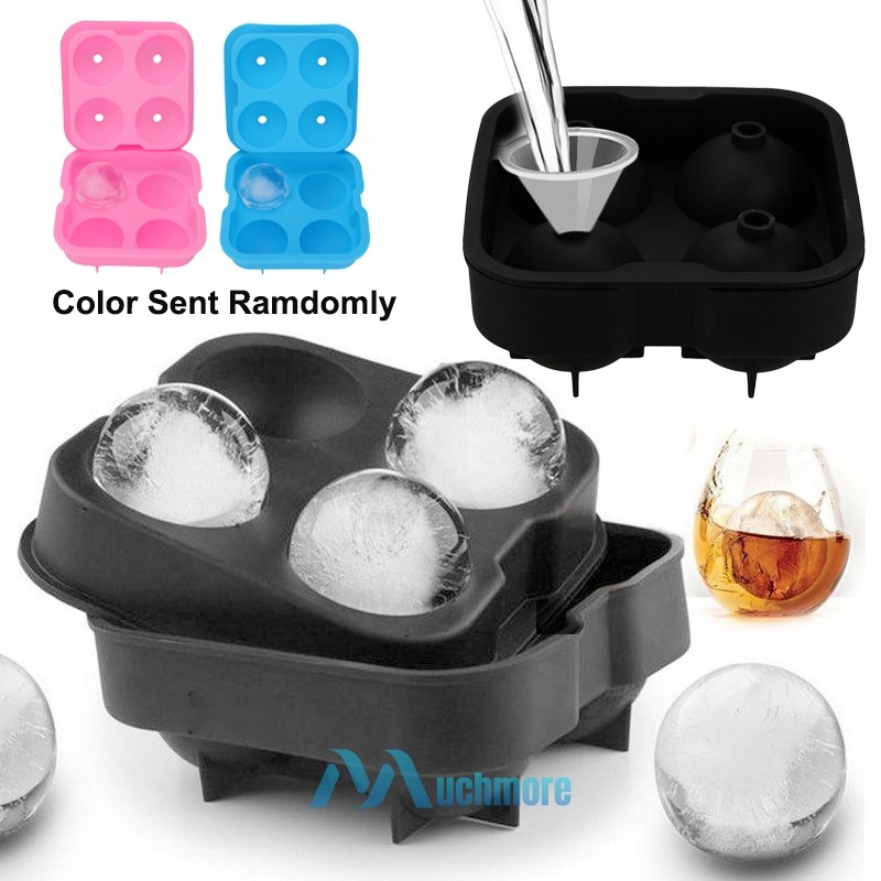 ICE Balls Maker Round Sphere Tray Mold Cube Whiskey Ball Food Grade Silicone