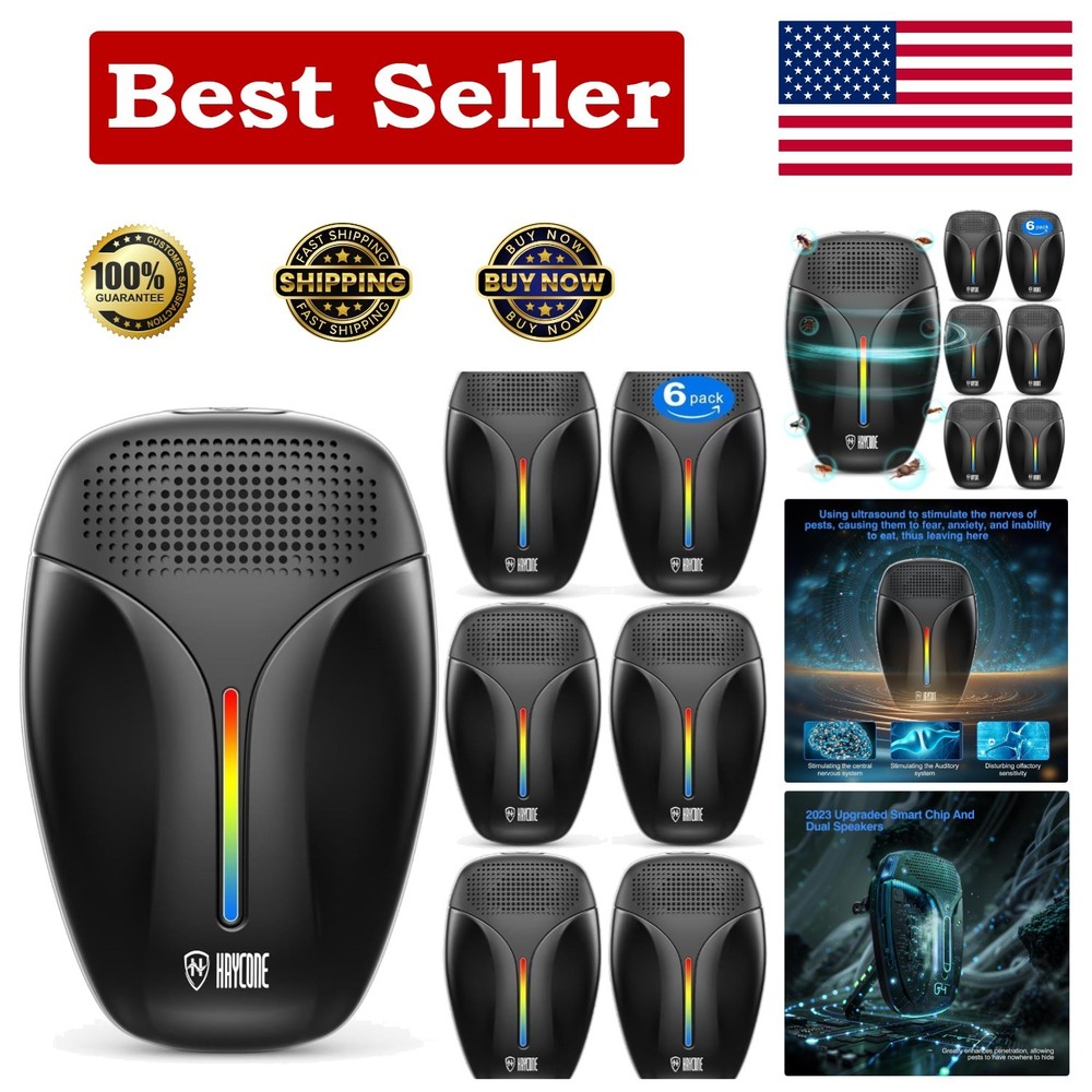 Intelligent Insect Repeller – 6 Pack, Effective Against Ants, Spiders & More