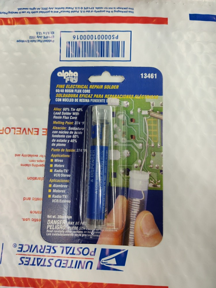 ALPHA METALS 0.5-oz., 0.032-Diameter Leaded Electrical Solder