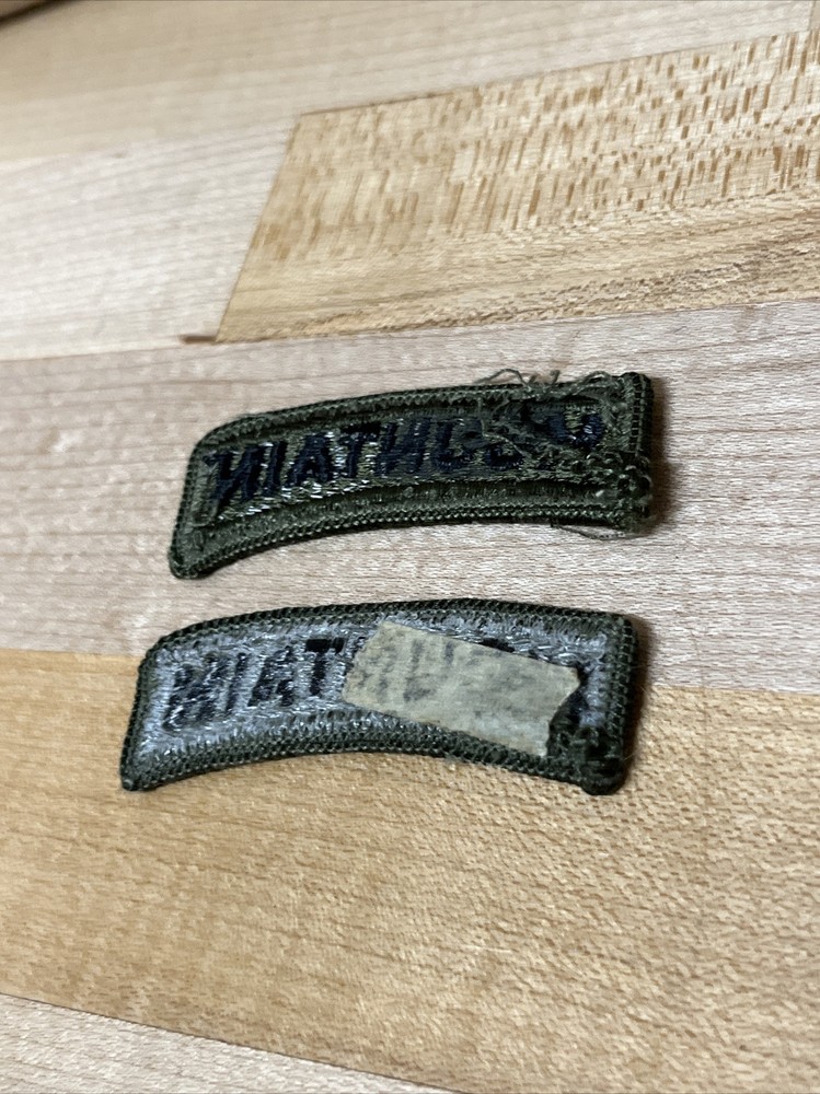 2 U.S. US CLOTH SUBDUED MOUNTAIN SHOULDER TAB