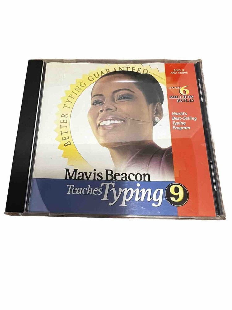 1998 Mavis Beacon Teaches Typing 9 Macintosh CD Mindscape CIB with User Guide
