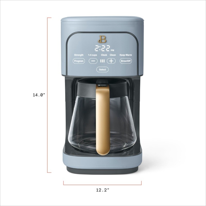 Programmable 12-Cup Coffee Maker Auto Shut Off Brew Strength Touch Display New