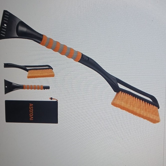 Car Snow Brush and Ice Scraper Set 24" Windshield Coverage, 2-Pack