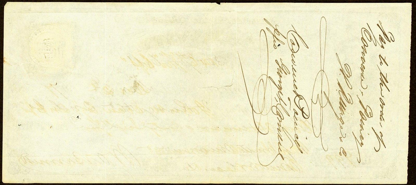 TX $300 SAN ANTONIO Texas W A Bennett Exchange & Banking House Dec. 2nd, 1867