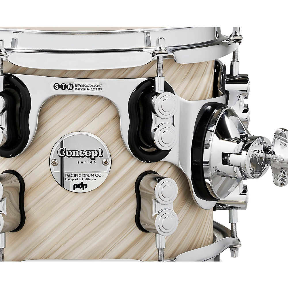 PDP by DW Concept Maple 4-Piece Shell Pack with Chrome Hardware Twisted Ivory