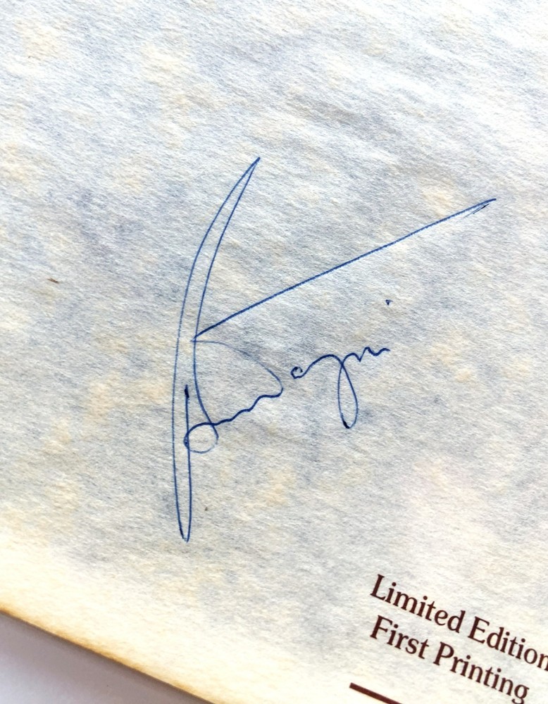 Elton John, Bernie Taupin, Signed, Five Years of Fun, 1975, +Troubadour Ticket