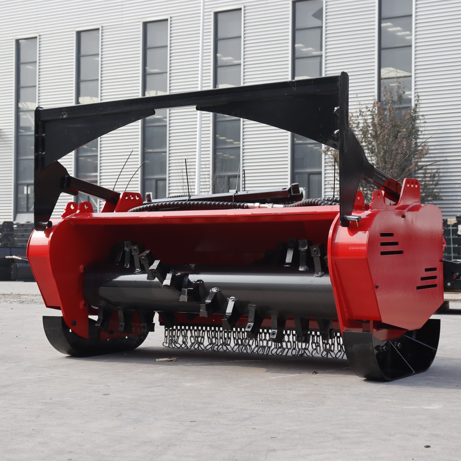 46in Forestry Mulcher Heavy Duty Brush Mower Fits Bobcat Skid Steer Loader