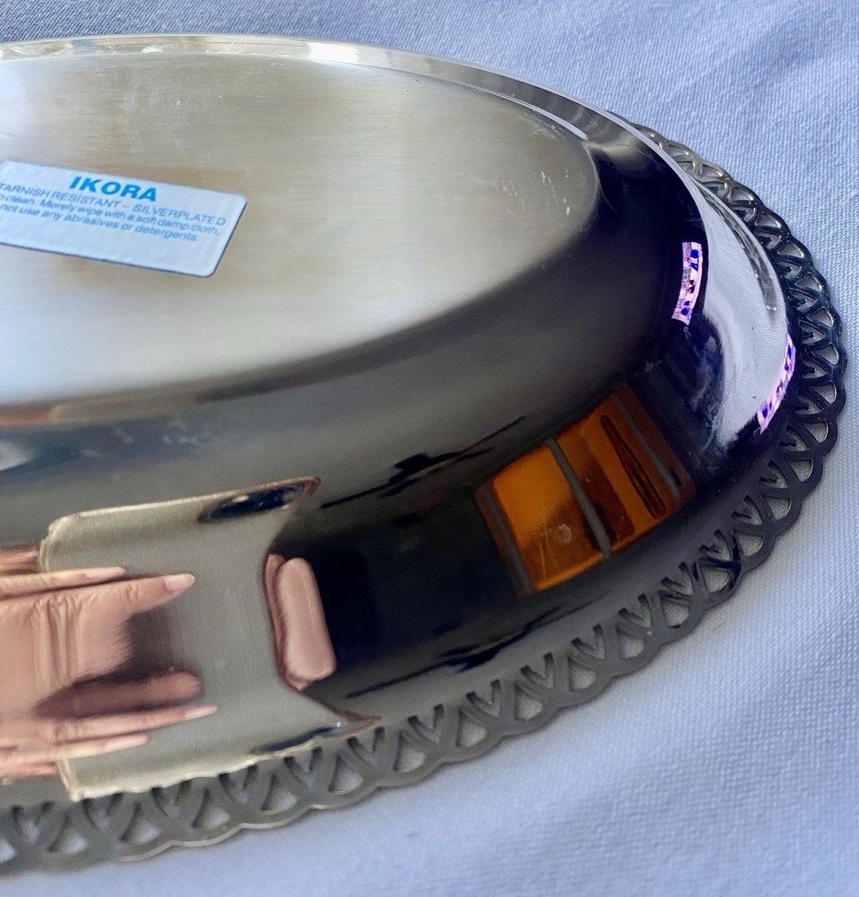 Ikora Germany Silver Plated 8” Tray
