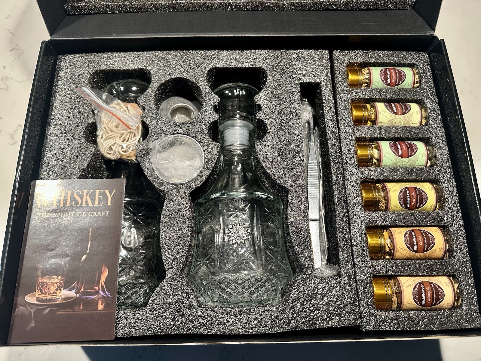 WishWeaver Whiskey Infusion Kit 14 Natural Botanicals DIY Whiskey