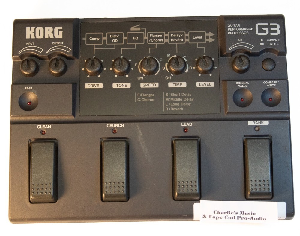 Korg G3 Guitar Performance Processor Multi Effect Pedal