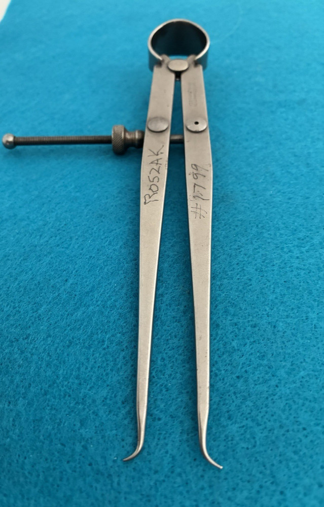 STARRETT SPRING JOINT 6 INCH INSIDE CALIPER MADE IN U.S.A. MY REF #13