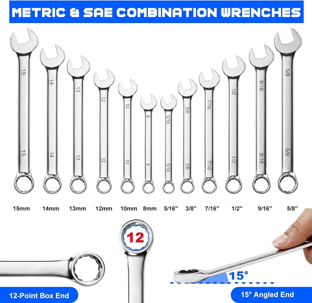 279 Piece Mechanic Tool Set Blue