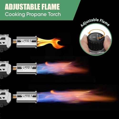 Adjustable Flame Propane Torch Gun for BBQ, Searing, Camping & Welding Kits