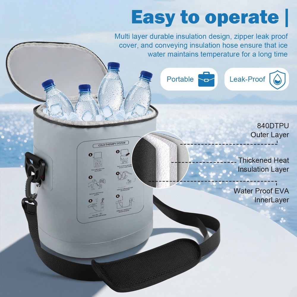 Cold Therapy Machine,Programmable Digital Timer, Portable Ice Machine for Knee