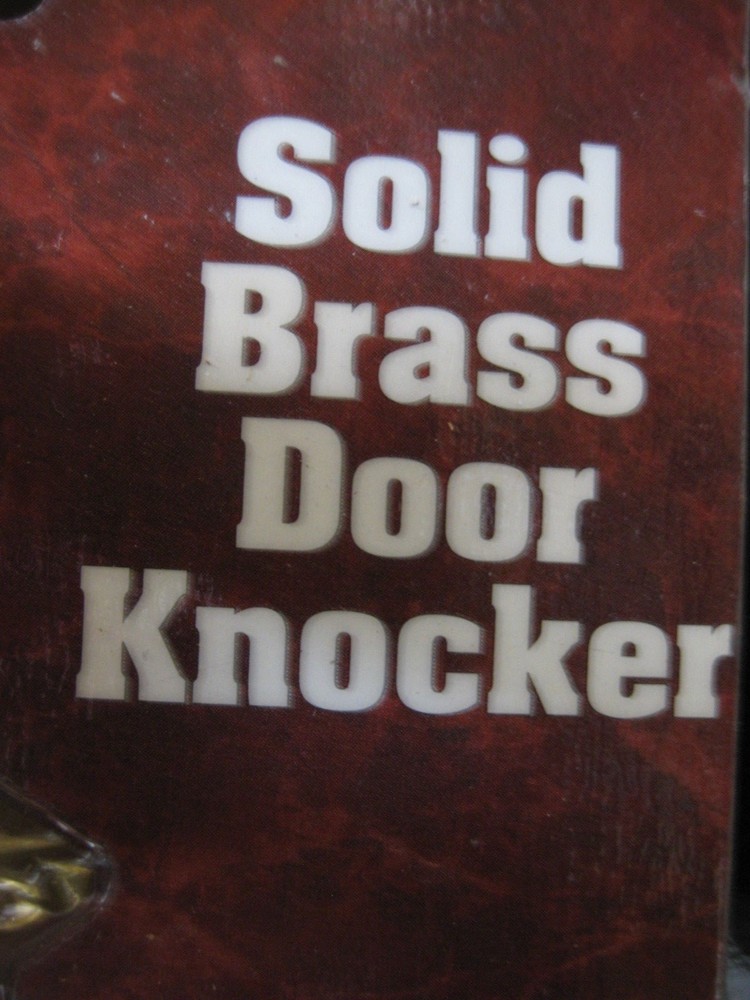 Universal Craft Solid Brass Door Knocker New