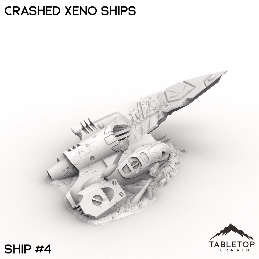 Crashed Xeno Ships - Space Elves Grimdark Wargaming