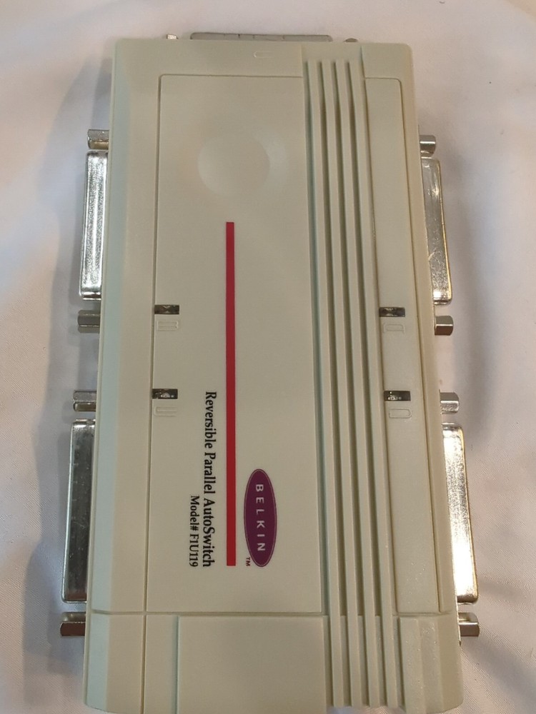 Belkin 4-Port USB PARALLEL Switch Connect 4 PC's to 1 PC or Printer