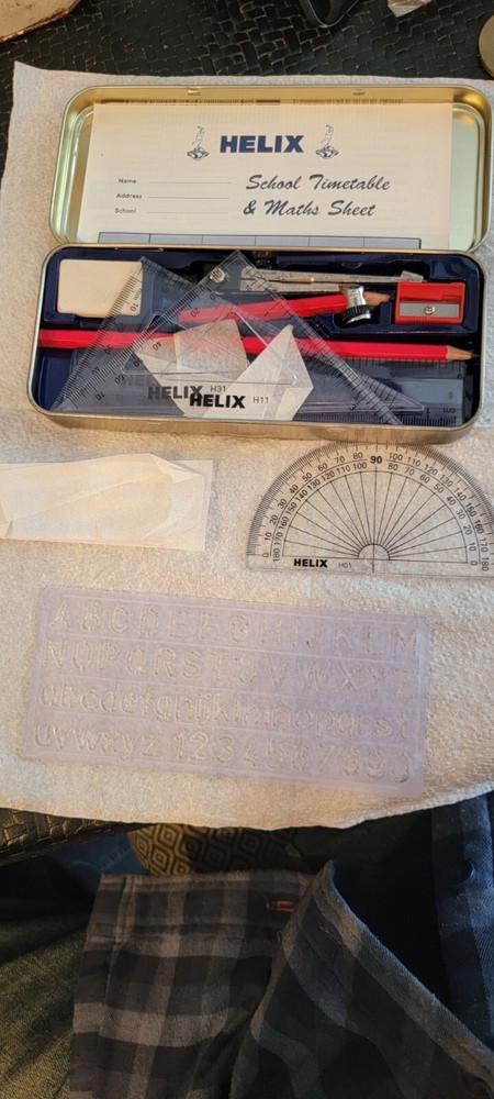 Oxford Helix Maths Set with Storage Tin