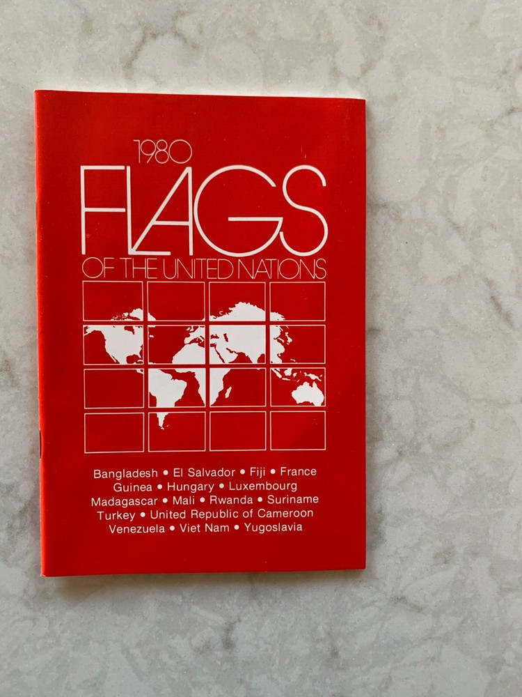Flags of the United Nations booklet (no stamps), 1980, by Fleetwood